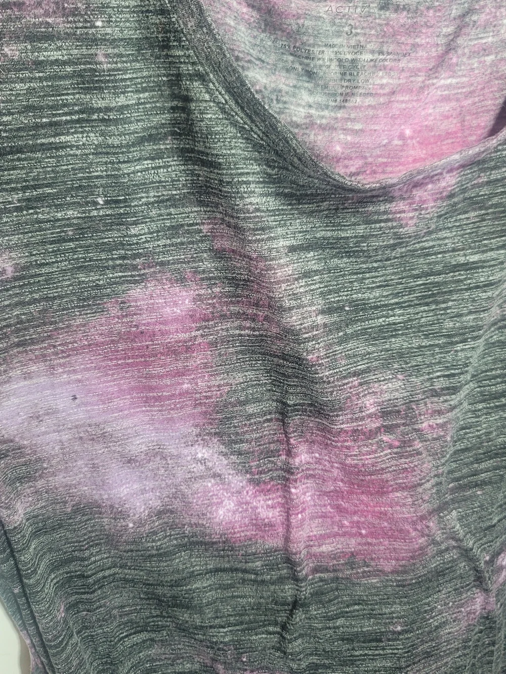 Torrid - Charcoal Short-Sleeve Tee With Magenta Tie-Dye - Picture 4 of 5